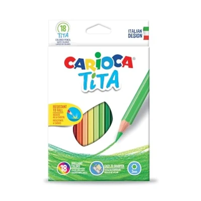 Afbeelding van Carioca kleurpotlood Tita, 18 stuks in een kartonnen etui