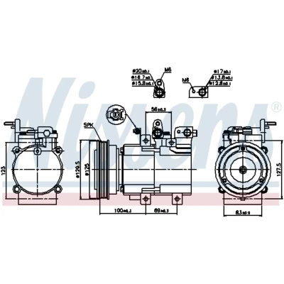 Afbeelding van Nissens Airco compressor 89276