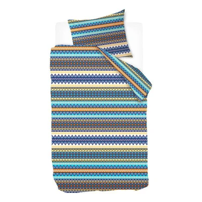 Afbeelding van Snoozing Concombre Dekbedovertrek Eenpersoons 140x200/220 cm Blauw