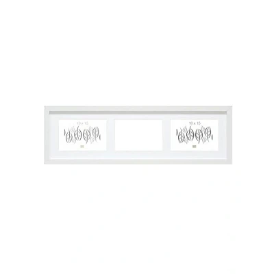 Afbeelding van Deknudt Frames fotolijst S66KC6 wit 3 foto&#039;s 10x15 cm