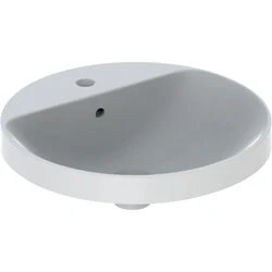 Afbeelding van Geberit VariForm inbouwwastafel rond wit KeraTect (48 x 48 cm) 1