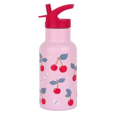 Afbeelding van A little lovely company rvs drinkfles kersen 350 ml