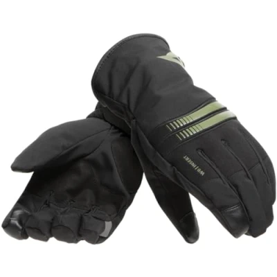 Afbeelding van Dainese Plaza 3 D Dry Gloves Black Bronze Green XS Maat Handschoen