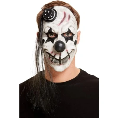 Afbeelding van Smiffys 52035 Griezelig clownmasker latex unisex volwassenen wit