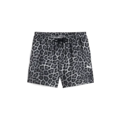Afbeelding van Puma LEO LUXE Alloverprint Shorts, Dames, Maat: Small, Black