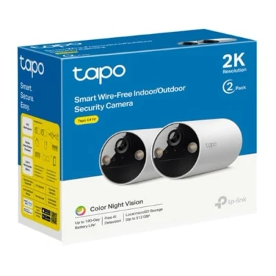 Afbeelding van TP Link Tapo C410 Beveiligingscamera 2 stuks Outdoor 2K 3MP IP65 Wifi camera