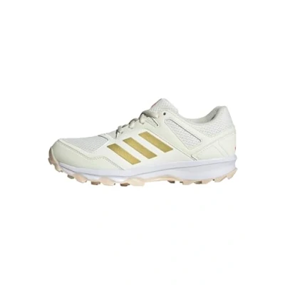 Afbeelding van adidas Fabela Rise hockeyschoenen voor dames, Wit / goud met./kristal zand, 44 2/3 EU