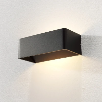 Afbeelding van Artdelight Wandlamp Mainz Zwart 2 x 3Watt Led