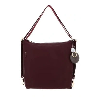 Afbeelding van MANDARINA DUCK Leren Schoudertas Mellow Leather Shoulderbag Windsor Wine Wijnrood