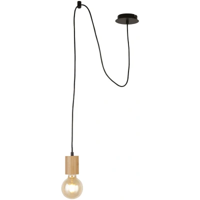 Afbeelding van Searchlight Spinny Hanglamp Ø 12 X 207 Cm Mat Zwart