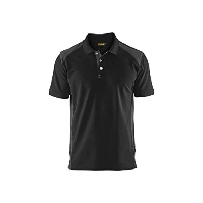 Afbeelding van Blaklader Poloshirt piqué 3324 1050 Zwart/Donkergrijs M