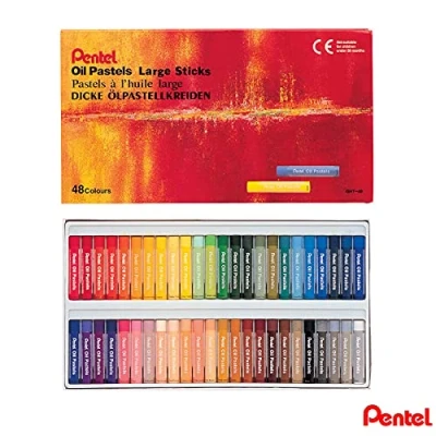 Afbeelding van Pentel Set van 48 oliepastels, verschillende kleuren