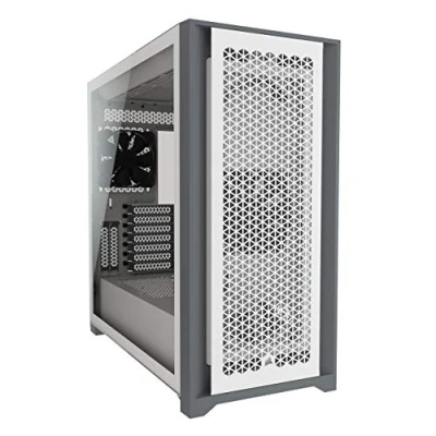 Image de CORSAIR 5000D AIRFLOW Mid tower ATX panneau latéral fenêtré (verre trempé) pas d&#039;alimentation (ATX) blanc USB/Audio