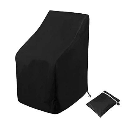 Afbeelding van Ricyea Beschermhoes voor stapelbare tuinstoelen, winterbestendig, uv bestendig, 64 x 70/120 cm