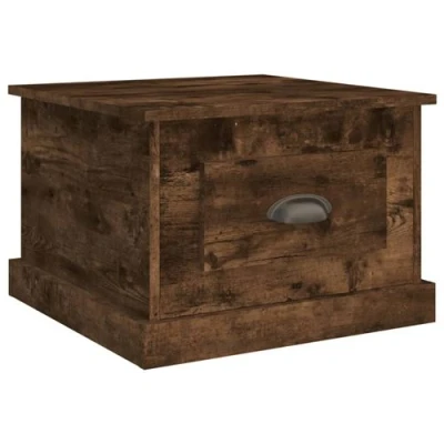 Afbeelding van vidaXL Salontafel 50x50x35 cm bewerkt hout gerookt eikenkleurig