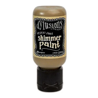 Afbeelding van Ranger Dylusions Shimmer Paint Flip Cap Bottle Desert Sand DYU81357 Dyan Reaveley (02 23)