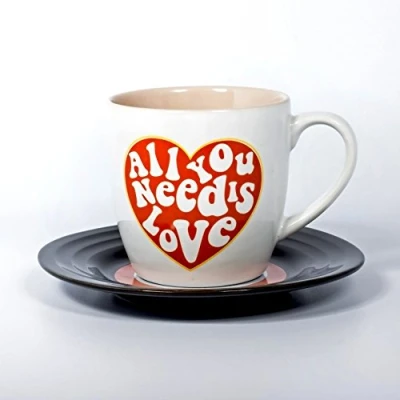 Image de Lyrical mug l&amp;m pack et soucoupe love blanc peche thumbsup 1001707