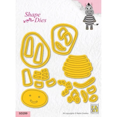 Afbeelding van Nellie&#039;s Choice Shape Die Zebra SD299