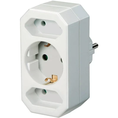 Afbeelding van Brennenstuhl Bn 1508050 Stopcontact Splitter 1 X Schuko / 2 Euro Wit