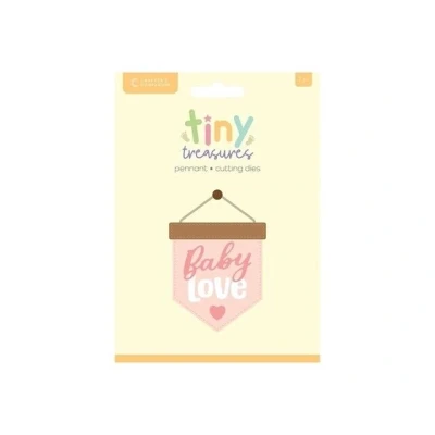 Afbeelding van CC Tiny Treasures Collection Clearstamp/Snijmal Pennant