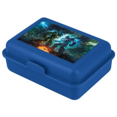 Afbeelding van Baagl Lunchbox voor kinderen school, meisjes, jongens, snackbox, broodtrommel (robot)