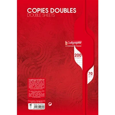 Afbeelding van Kaligraph 7000 2616 dubbele kopieën, ongeperforeerd, 200 pagina&#039;s, geruit, DIN A4, 70 g
