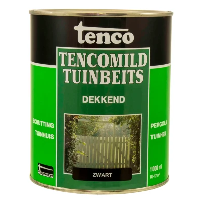 Afbeelding van Tenco Tencomild Dekkend Zwart Tuinbeits 1 Liter