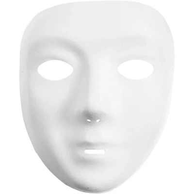 Afbeelding van Creotime Masker 17,5 X 14 Cm Wit Kunststof