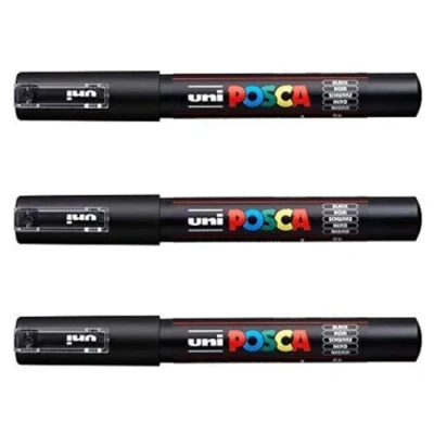 Afbeelding van Posca 3 stuks PC 1M Uni Ball markers (compleet assortiment van 22 kleuren beschikbaar)