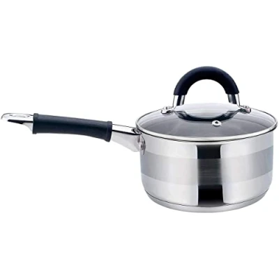 Afbeelding van Kinghoff 1254 steelpan met deksel rvs 1 liter