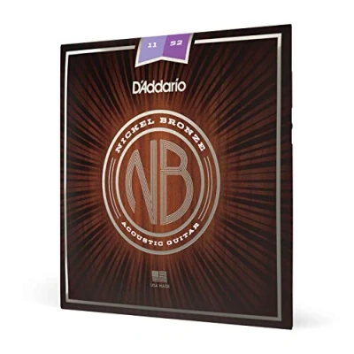 Afbeelding van D&#039;Addario NB1152 Nickel Bronze Acoustic Guitar Custom Light 11 52