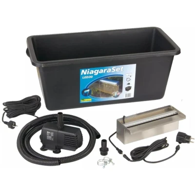 Afbeelding van Watervalset Niagara met pomp LED 30 cm