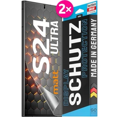 Afbeelding van S.E 2 stuks displaybeschermfolie voor Samsung Galaxy S24 Ultra mat alternatief glas