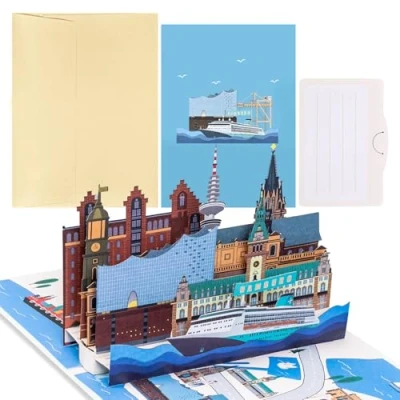 Afbeelding van Joyoldelf 3D wenskaart Hamburg