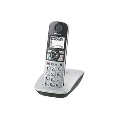 Image de Panasonic KX TGE510 Téléphone sans fil avec ID d&#039;appelant DECT\GAP noir, argent