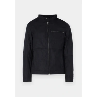 Afbeelding van Jack &amp; Jones Jjedylan Imitatieleren jas, Heren, Maat: Small, Jet black