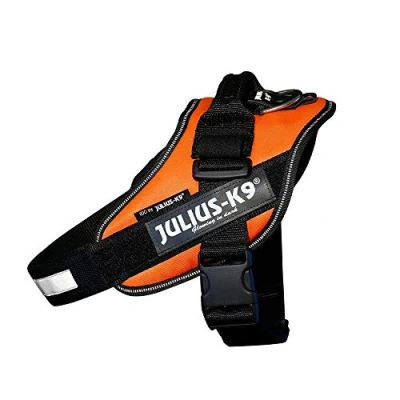 Afbeelding van Julius K9 IDC®High Visibility Powertuig, L maat 1, UV oranje