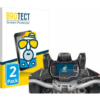 Afbeelding van BROTECT Screenprotector voor Ducati Multistrada 1200 2015 Snelheidsmeter Folie Beschermfolie matte (2 Stuks)