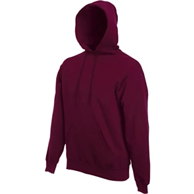 Afbeelding van Fruit of the Loom Hoody S M L XL 2XL 3XL 4XL 5XL ook meerdere kleurensets, Bordeaux