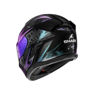 Afbeelding van SHARK HE0920E KGX XS Integraalhelmen zwart, grijs, paars Unisex ECE 22.06