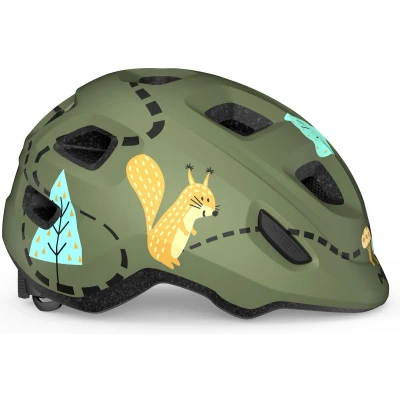 Afbeelding van MET Hooray Kinderhelm Fietshelm Kinderen Maat XS/S (46 52cm) Green Forrest Matt