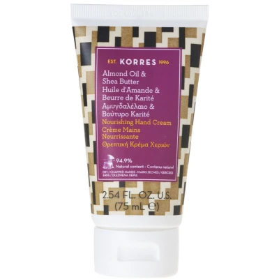 Afbeelding van Korres Almond OIL &amp; SHEA Butter Nourishing HAND Cream Handcrème, Maat: 75 ml,