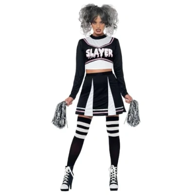 Afbeelding van Fever Gothic Cheerleader Kostuum XS Zwart