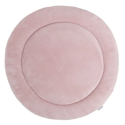 Afbeelding van Baby&#039;s Only Gebreid boxkleed rond Cozy Parklegger Speelkleed Boxmatras gemaakt van teddystof Oud Roze Ø90 cm Extra dik Tweezijdig te gebruiken