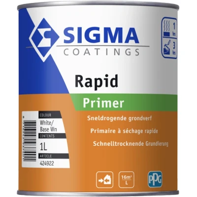 Afbeelding van Sigma Rapid Primer 1 liter Grondverf voor hout buiten (terpentinebasis)