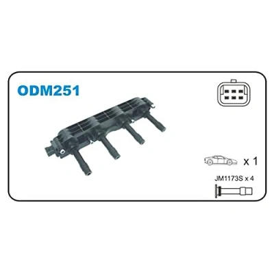 Afbeelding van JANMOR ODM251 Bobine OPEL: Corsa C Hatchback, Meriva A, Zafira B