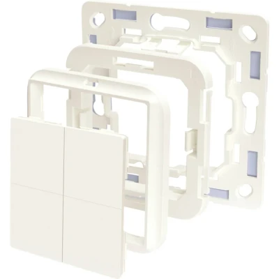 Afbeelding van Shelly BLU Wall Switch 4 Adapter Busch Jaeger