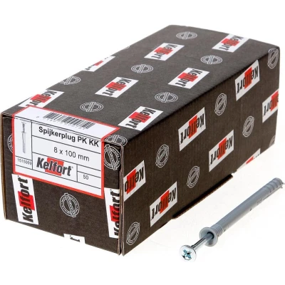 Afbeelding van Slagplug Kelfort met nagel 8x100mm 50 stuks
