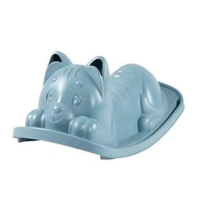 Afbeelding van Smoby Life Blauwe kattenwip ergonomische zitting handgrepen voor kinderen vanaf 18 maanden gerecycled 7600830109
