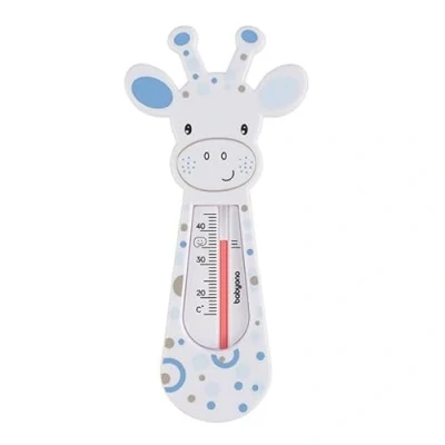 Afbeelding van Baby Ono Giraffe Sproetjes Wit Drijvende Bad Thermometer 776/03